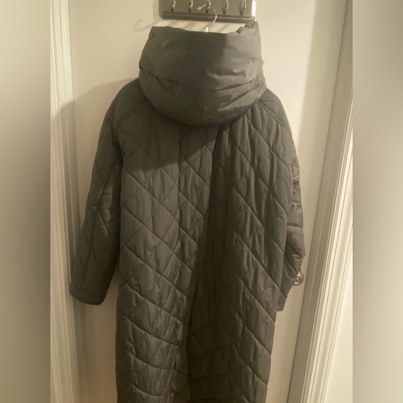 Zara women’s NWT water repellant green/grey coat size XS - Picture 3 of 15